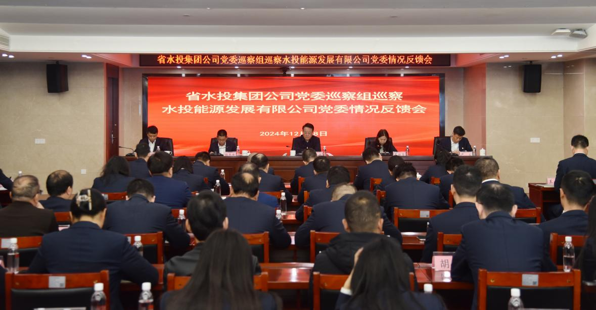 省水投集團(tuán)黨委巡察組向能源公司黨委反饋巡察情況